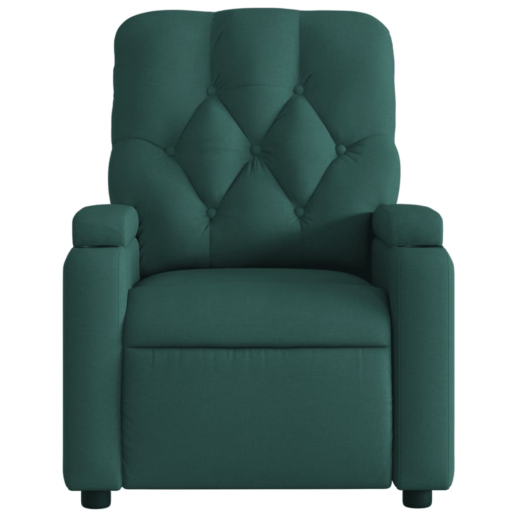 Fauteuil de massage tissu vert foncé