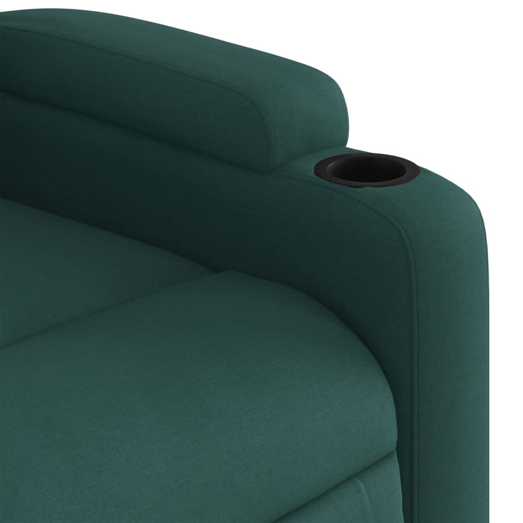 Fauteuil de massage tissu vert foncé