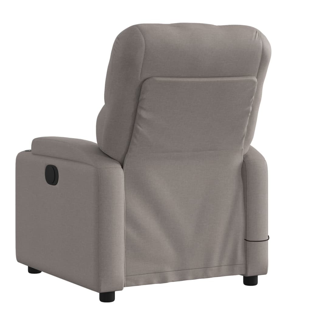 Fauteuil de massage tissu taupe