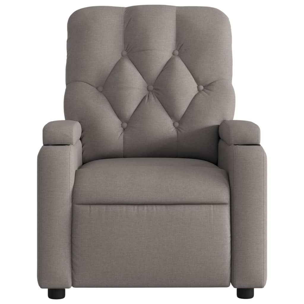 Fauteuil de massage tissu taupe