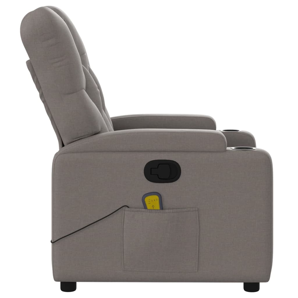 Fauteuil de massage tissu taupe