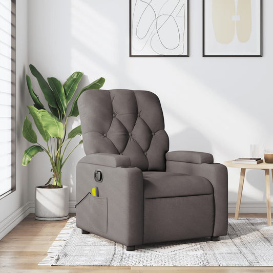 Fauteuil de massage tissu taupe