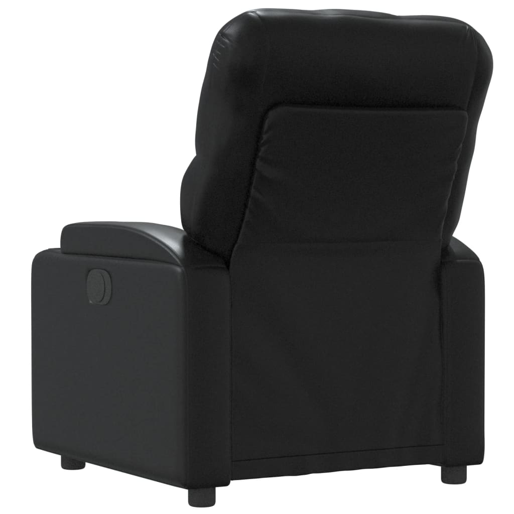 Fauteuil de relaxation simili cuir noir