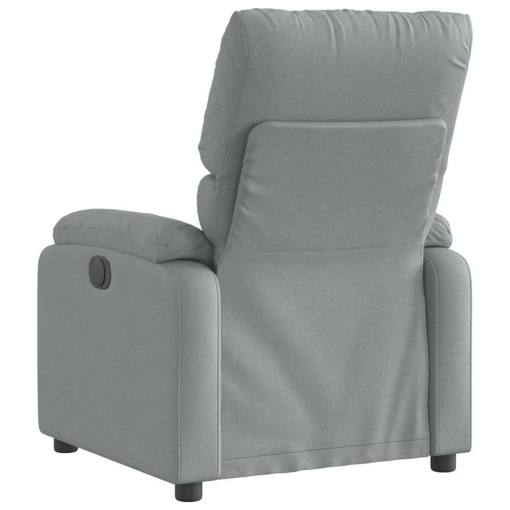 Fauteuil de relaxation tissu gris clair