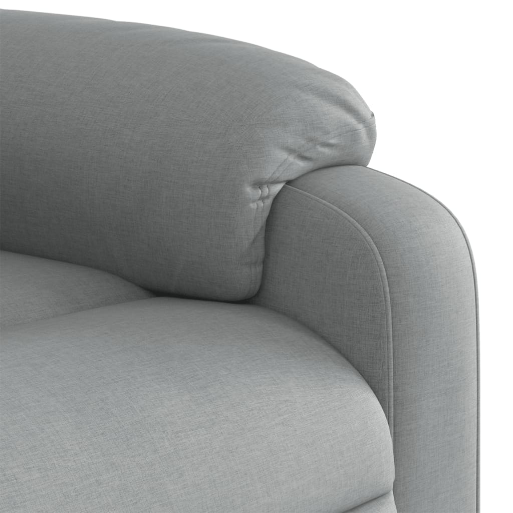 Fauteuil de relaxation tissu gris clair