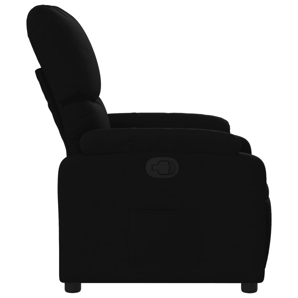 Fauteuil de relaxation tissu noir