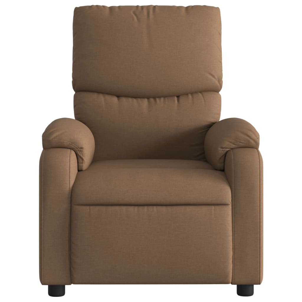 Fauteuil de relaxation tissu marron