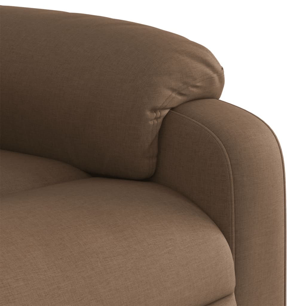 Fauteuil de relaxation tissu marron