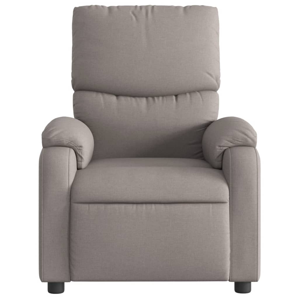 Fauteuil relax tissu taupe