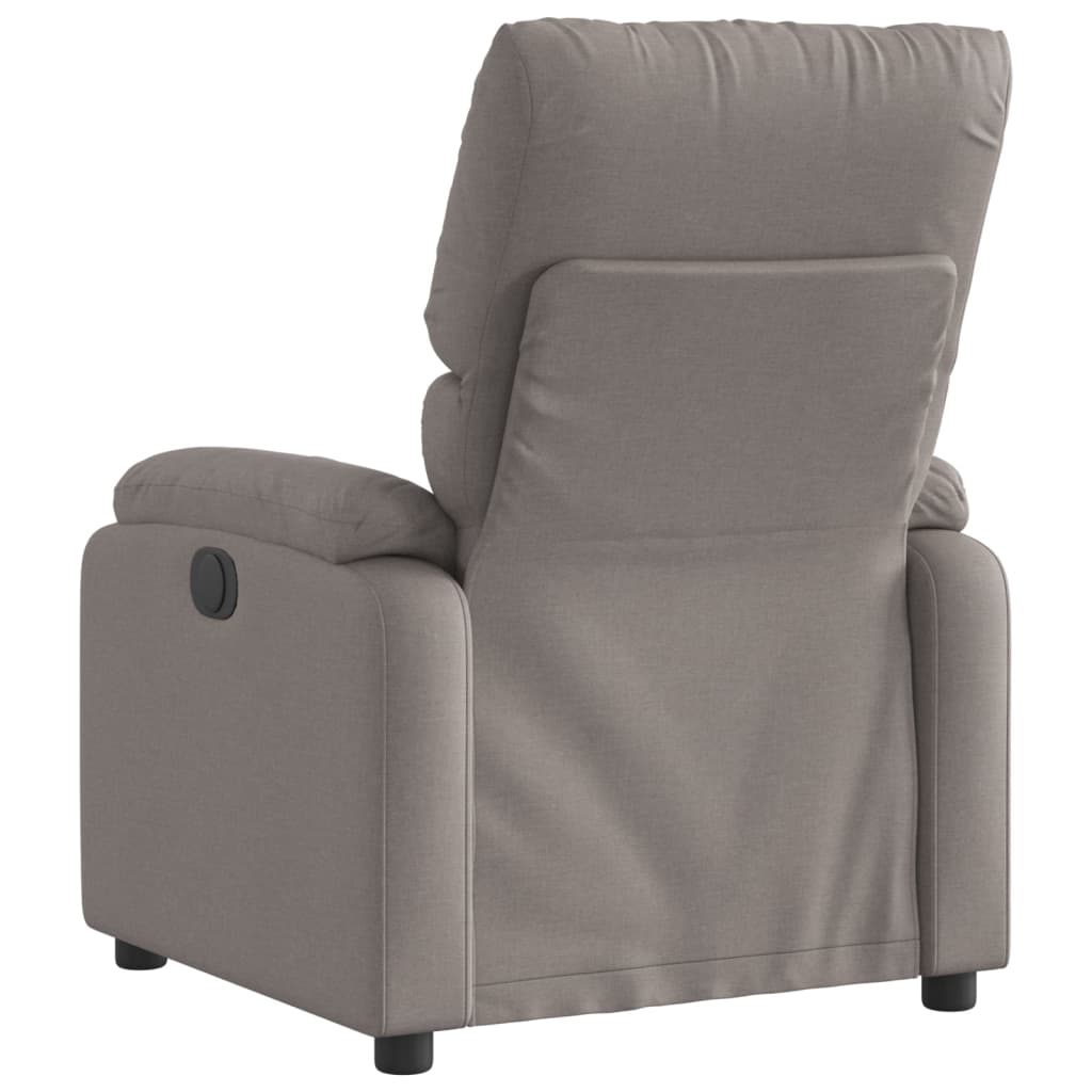 Fauteuil relax tissu taupe