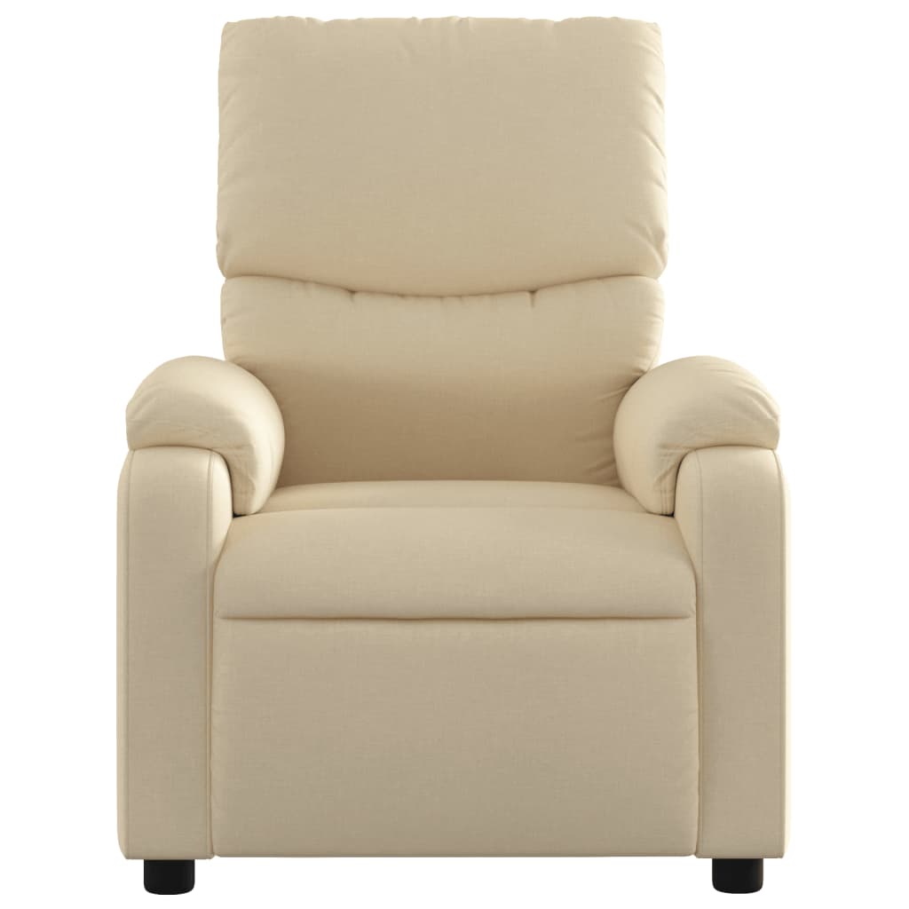 Fauteuil de relaxation tissu crème