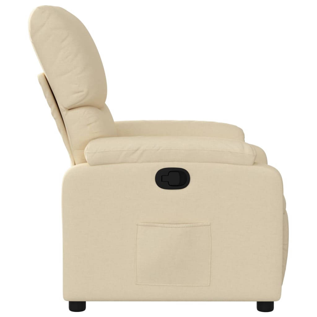 Fauteuil de relaxation tissu crème