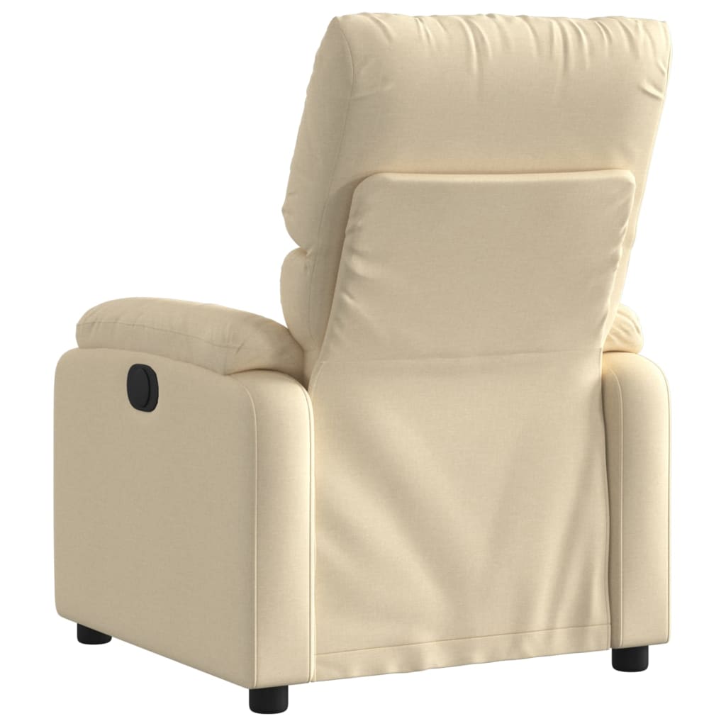 Fauteuil de relaxation tissu crème