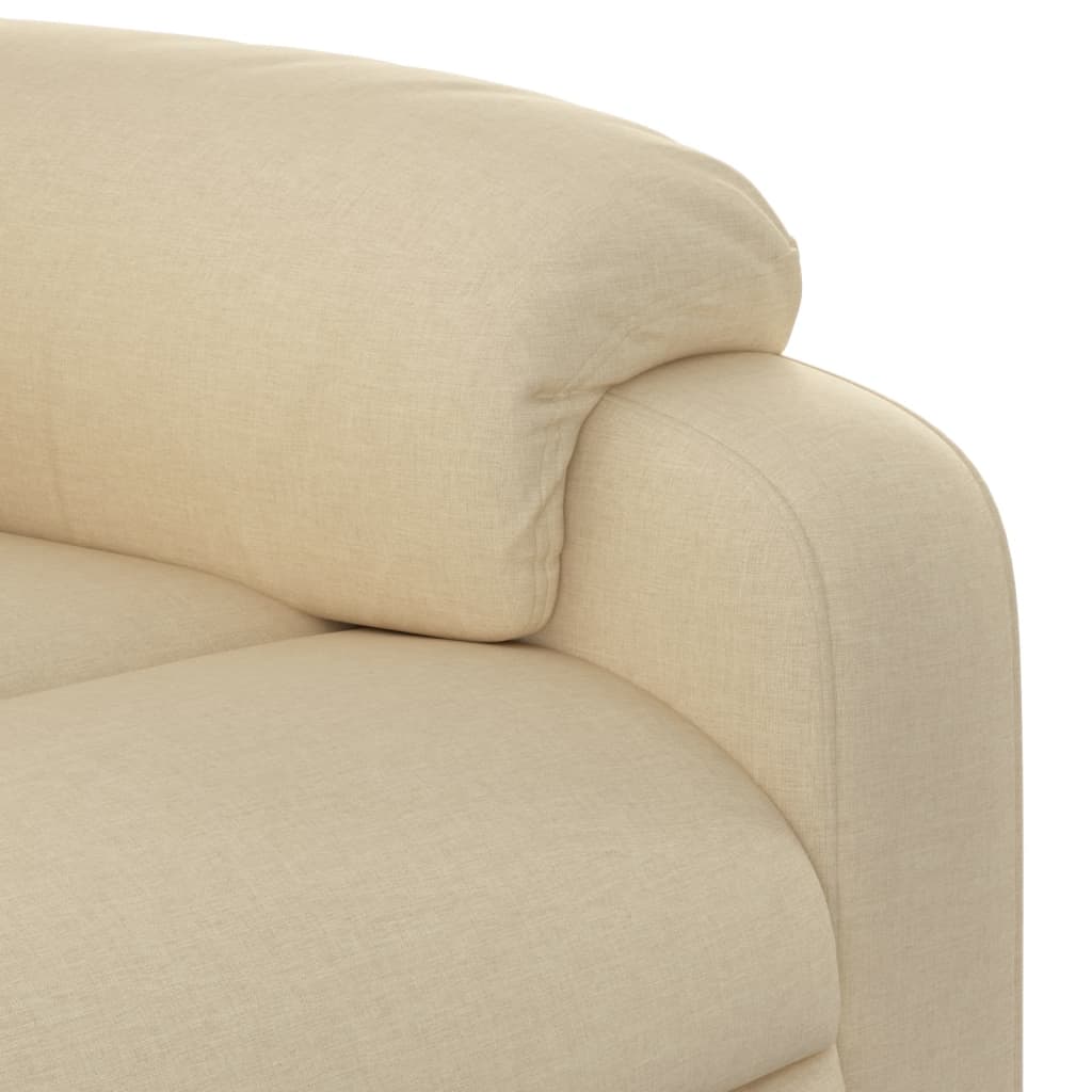 Fauteuil de relaxation tissu crème