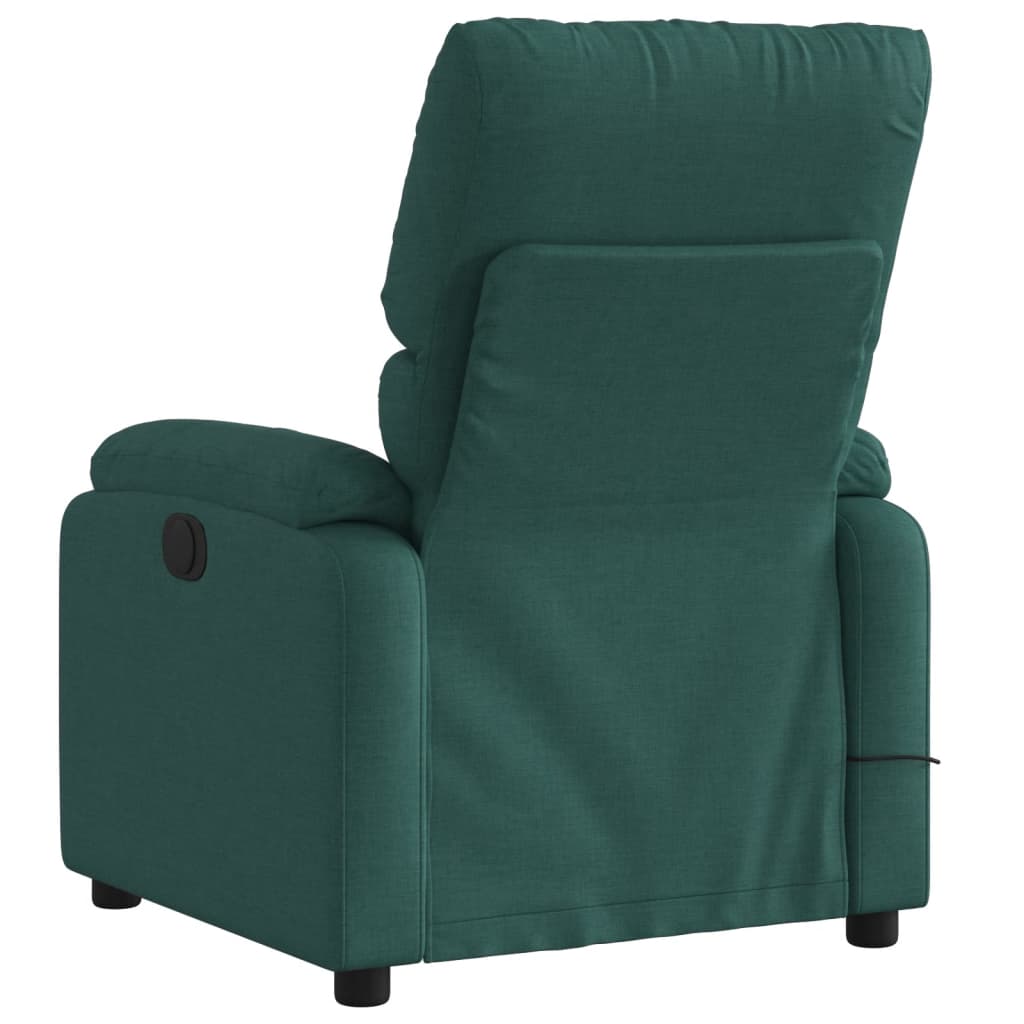 Fauteuil de massage tissu vert foncé