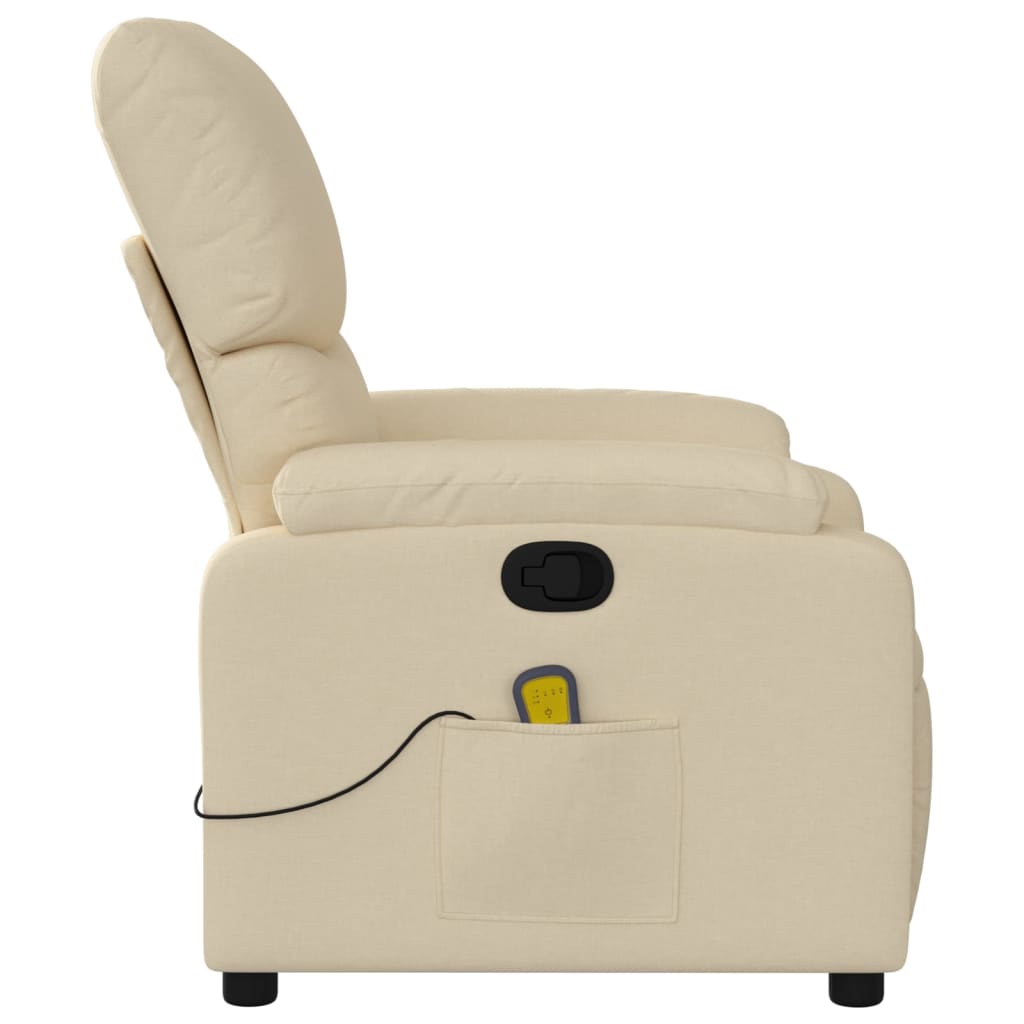 Fauteuil de massage tissu crème