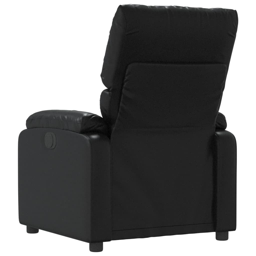 Fauteuil de relaxation simili cuir noir