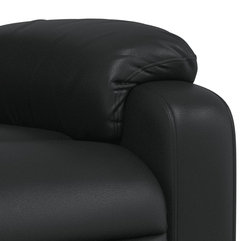 Fauteuil de massage simili cuir noir