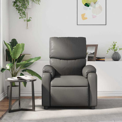 Massagesessel Grau Kunstleder