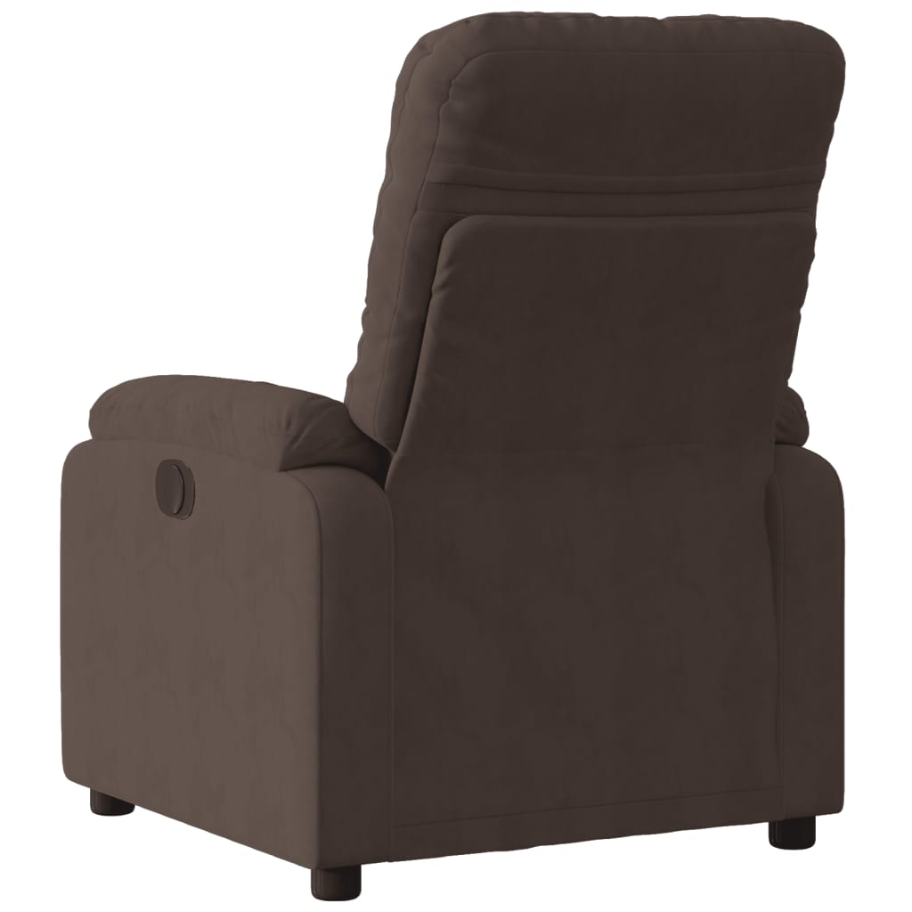 Fauteuil de relaxation tissu microfibre marron