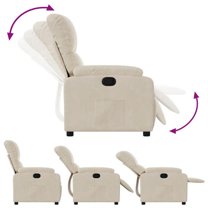Relaxsessel Beige Mikrofasergewebe