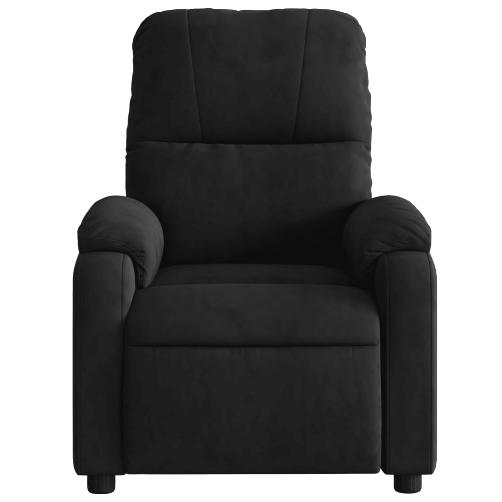 Fauteuil de massage tissu microfibre noir