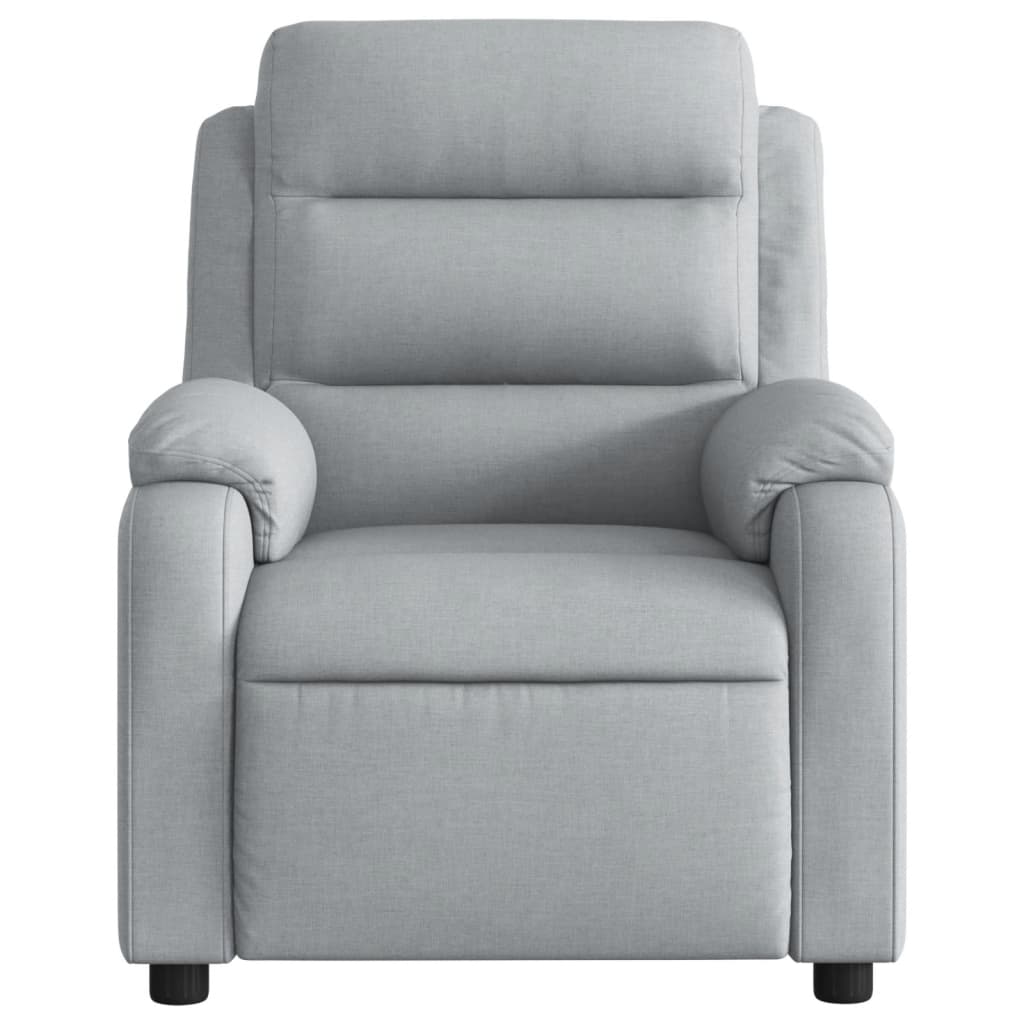 Fauteuil de relaxation tissu gris clair