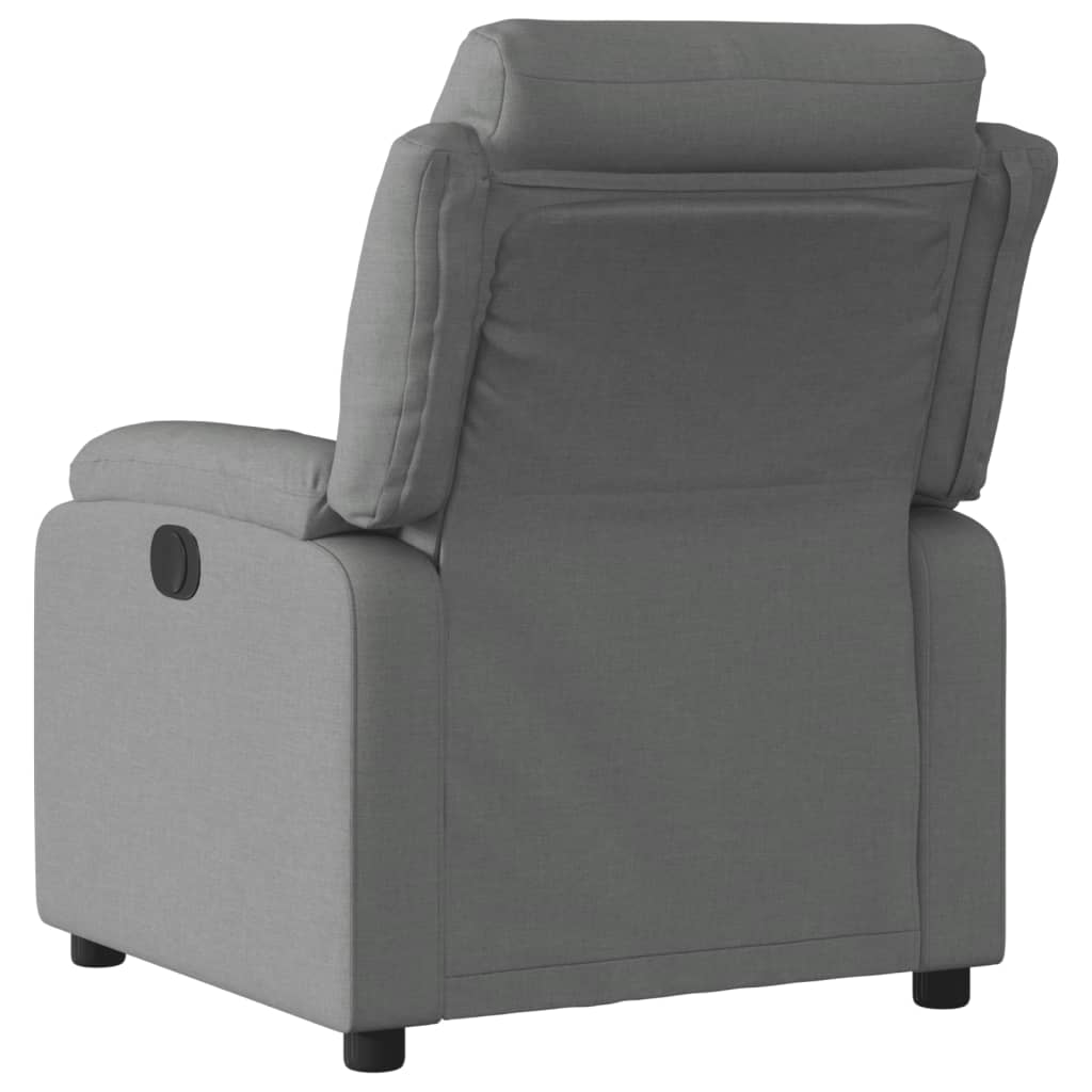 Fauteuil de relaxation tissu gris foncé