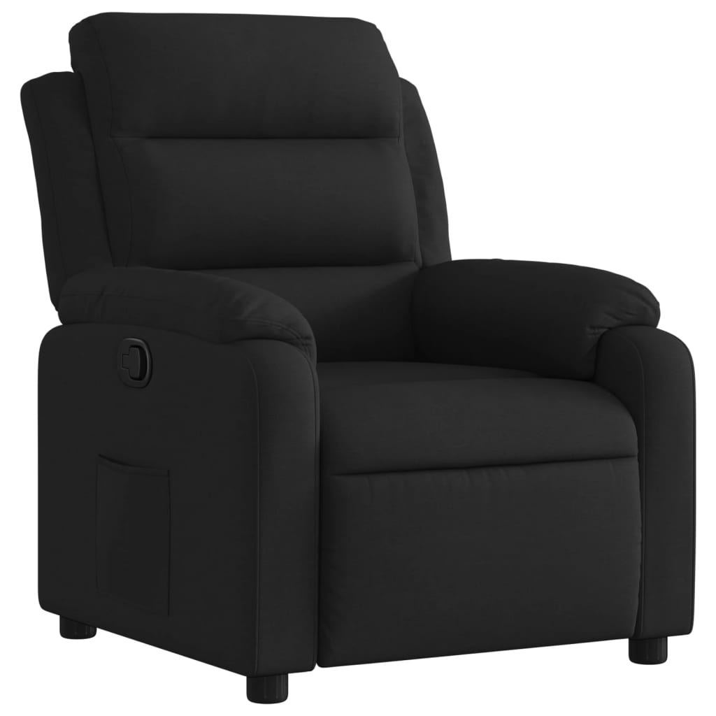 Fauteuil de relaxation tissu noir