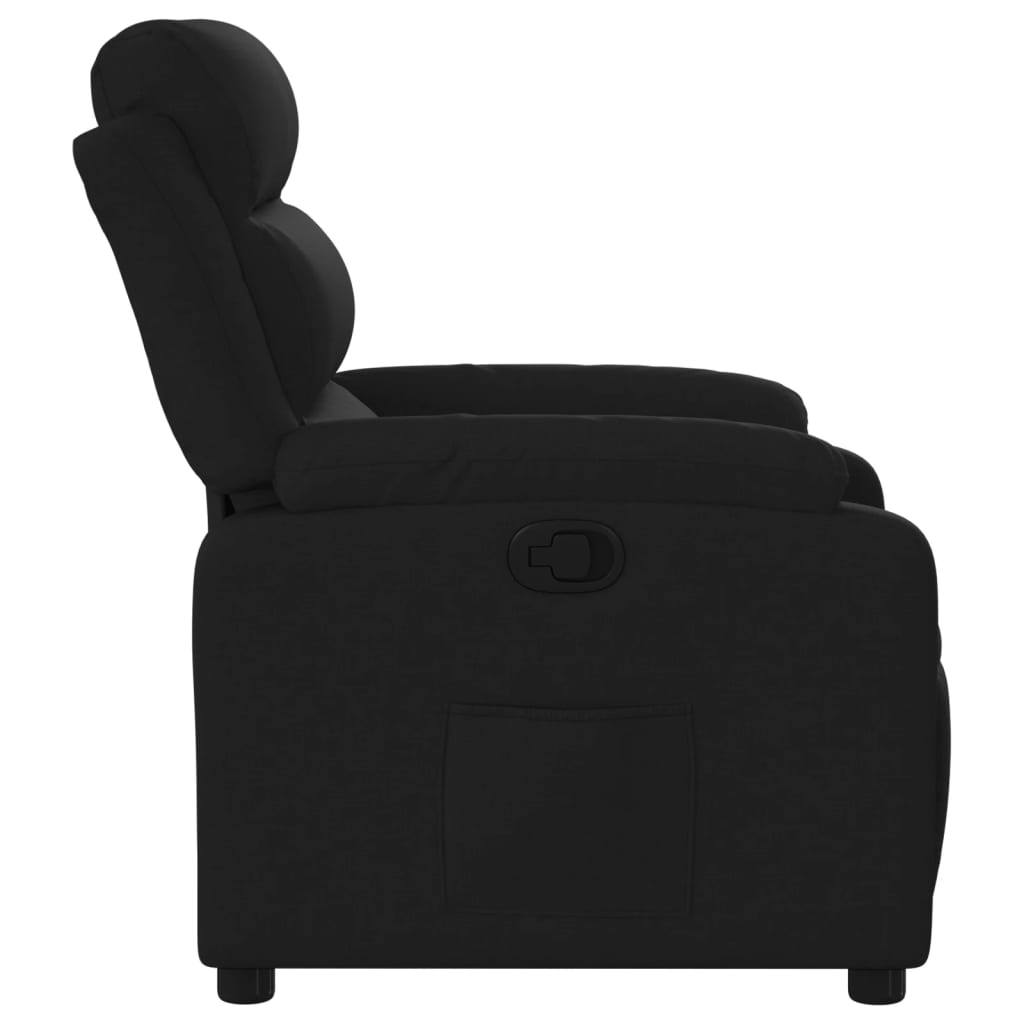 Fauteuil de relaxation tissu noir