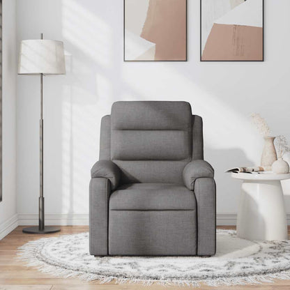 Massagesessel Dunkelgrau Stoff