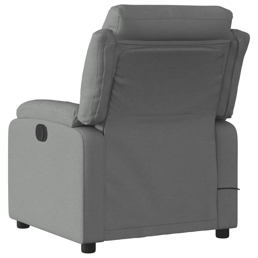 Fauteuil de massage tissu gris foncé