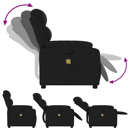 Massagesessel Schwarz Stoff