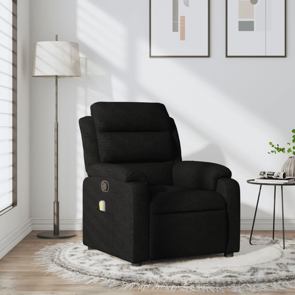 Fauteuil de massage tissu noir