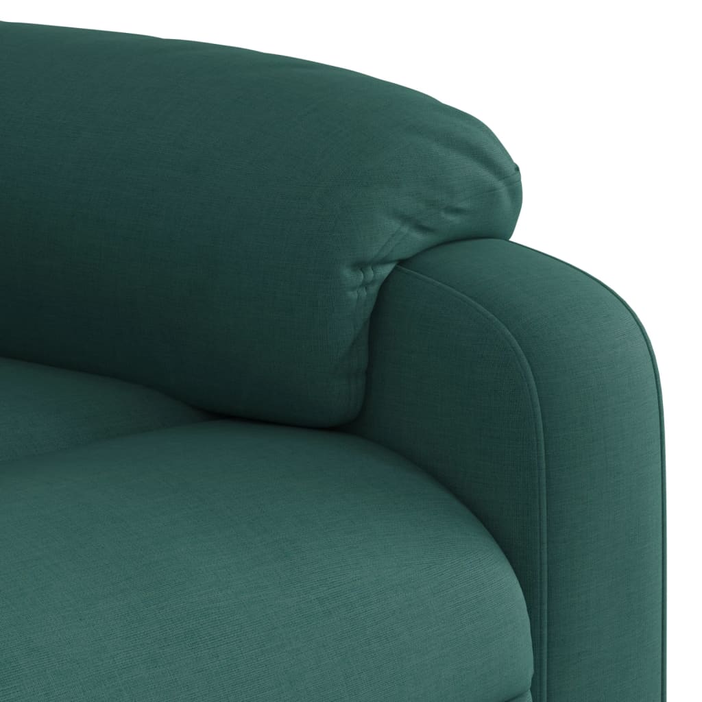 Fauteuil de massage tissu vert foncé