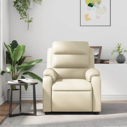 Massagesessel Creme Kunstleder