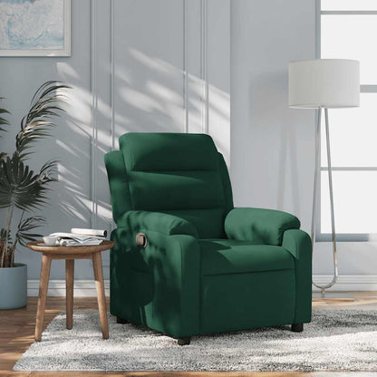 Relaxsessel Dunkelgrün Samt