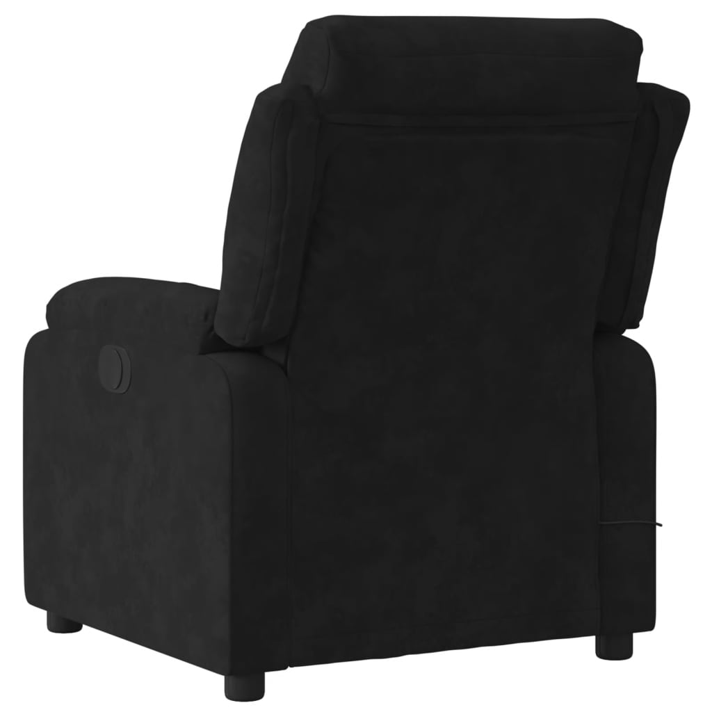 Fauteuil de massage en velours noir