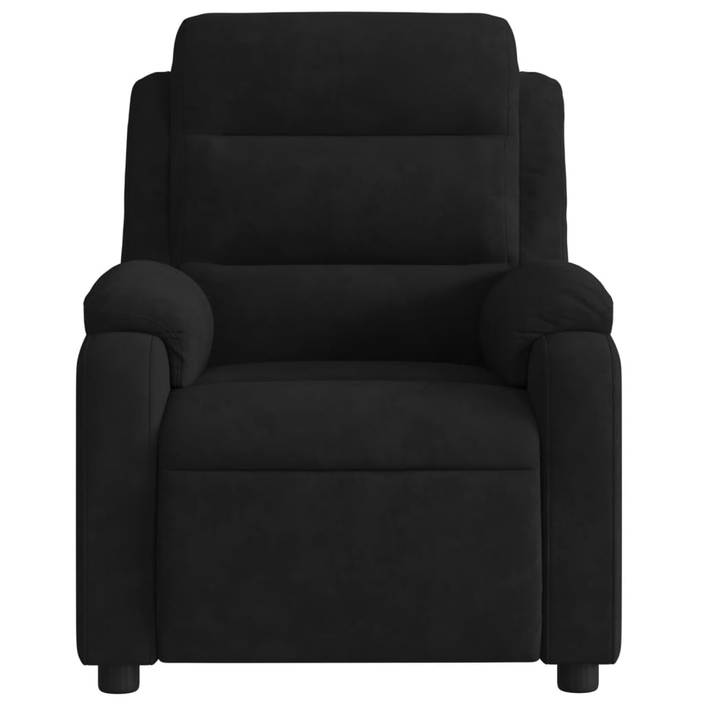 Fauteuil de massage en velours noir