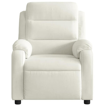 Massagesessel Creme Samt