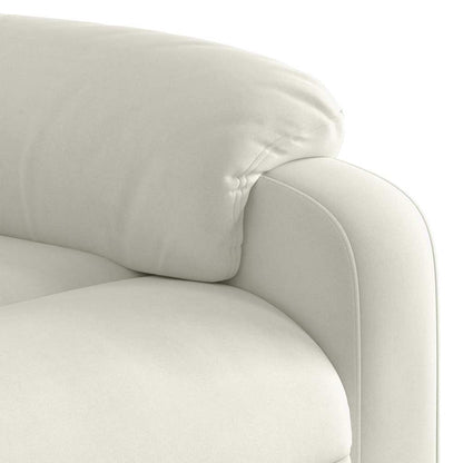 Massagesessel Creme Samt