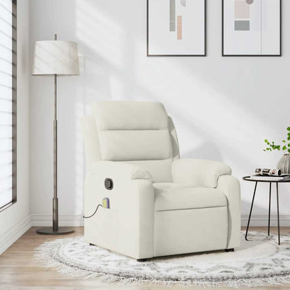 Massagesessel Creme Samt