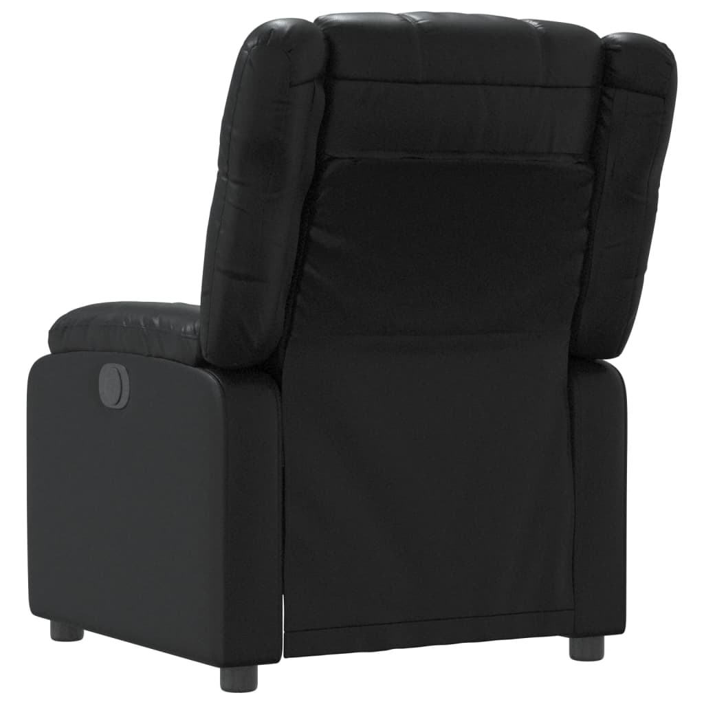 Fauteuil de relaxation simili cuir noir