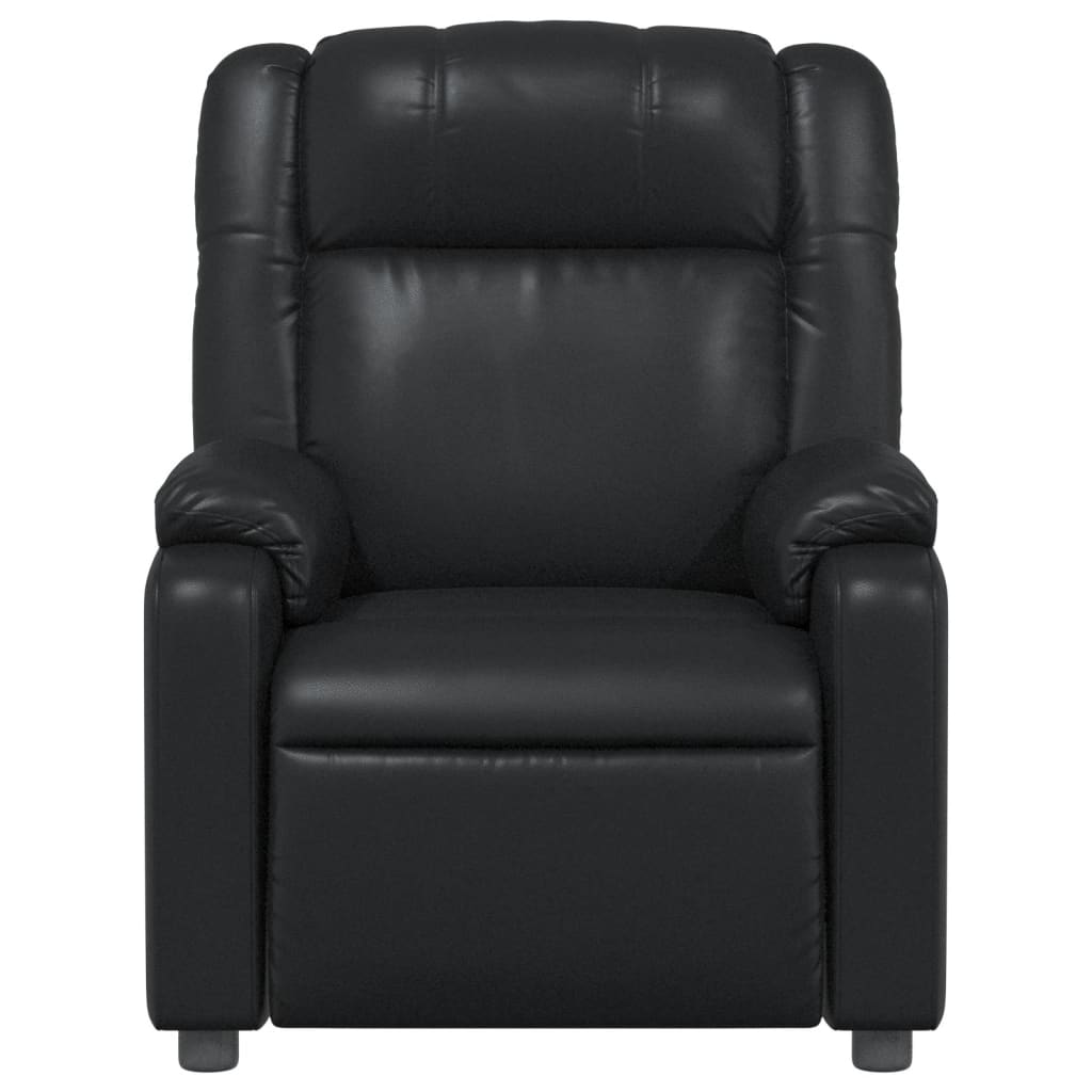 Fauteuil de relaxation simili cuir noir