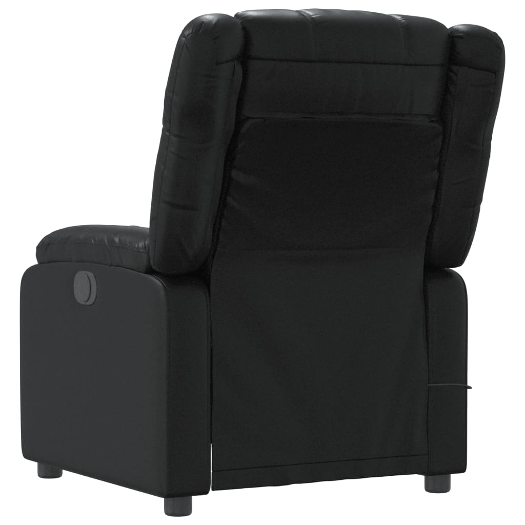 Fauteuil de massage simili cuir noir