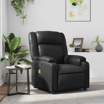 Massagesessel Schwarz Kunstleder