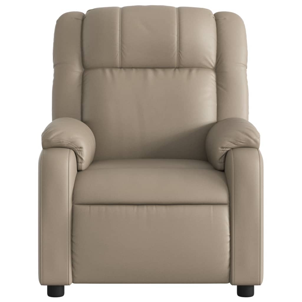 Fauteuil de massage simili cuir marron cappuccino