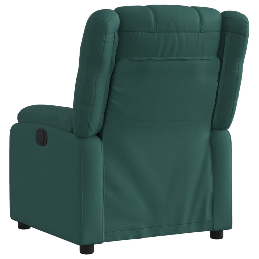 Fauteuil de relaxation tissu vert foncé