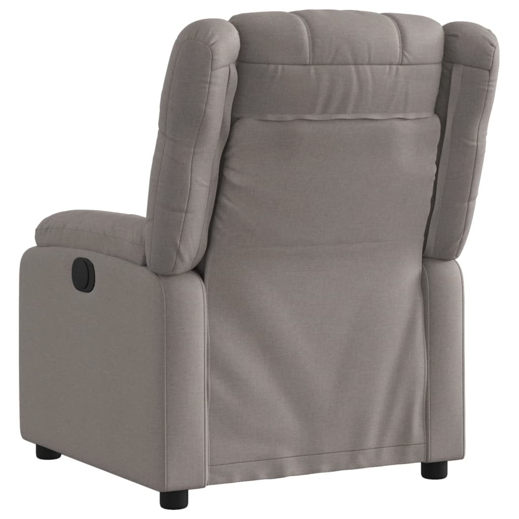 Fauteuil relax tissu taupe