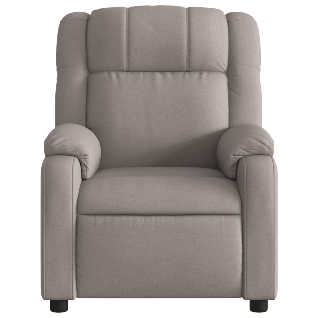 Fauteuil relax tissu taupe